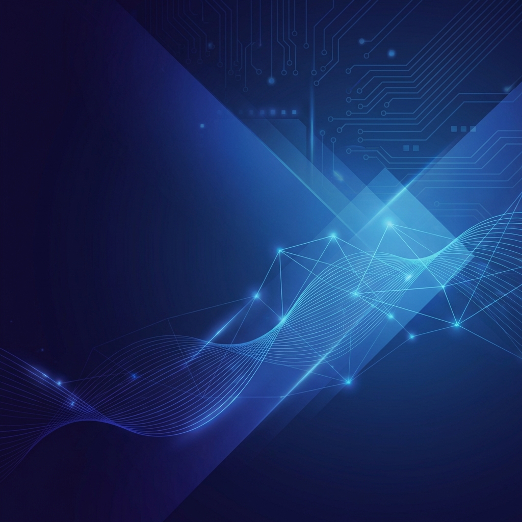 Fondo tecnológico abstracto con líneas de datos e IA