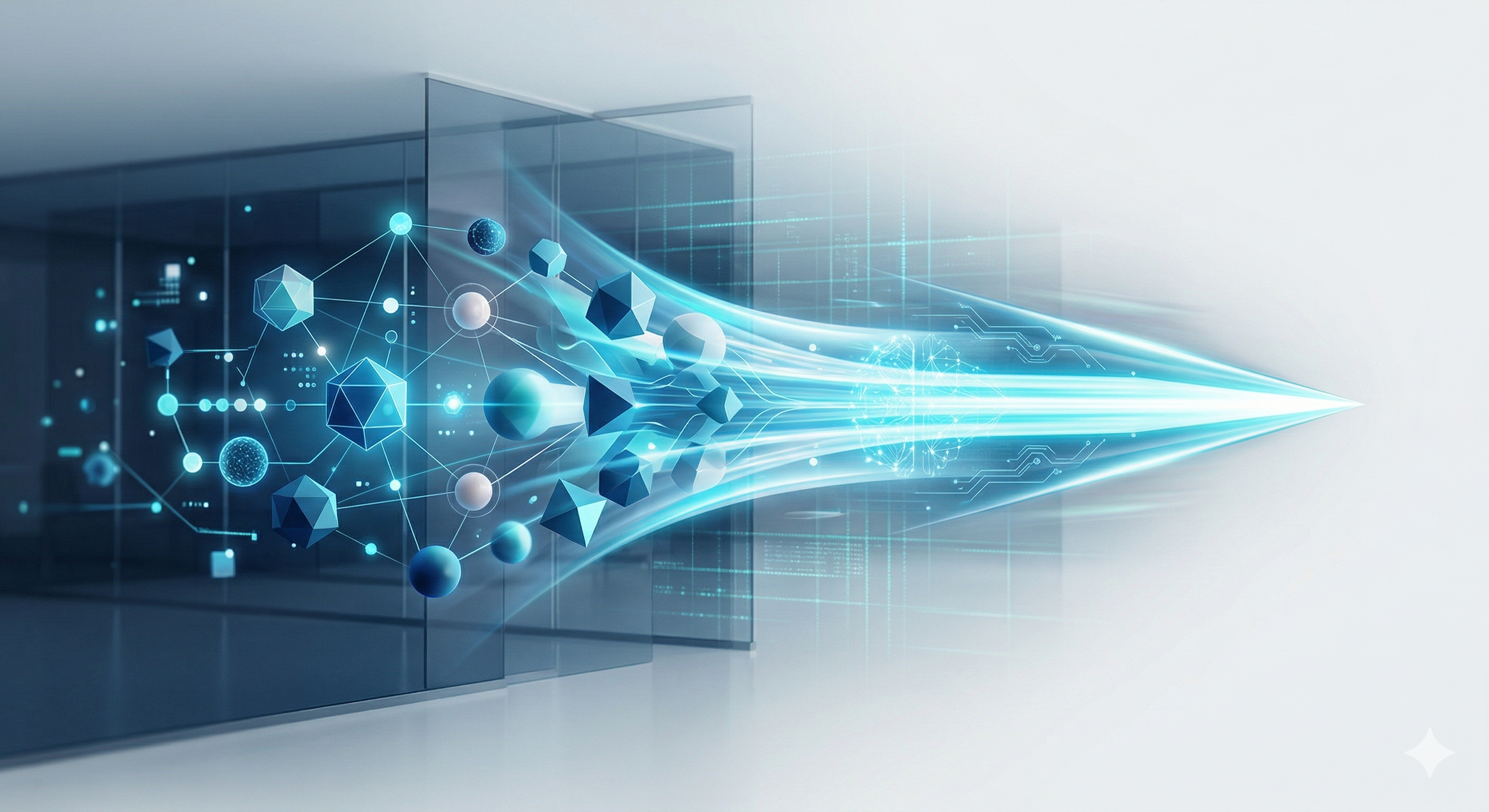Fondo tecnológico abstracto con líneas de datos e IA